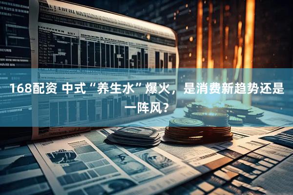 168配资 中式“养生水”爆火，是消费新趋势还是一阵风？