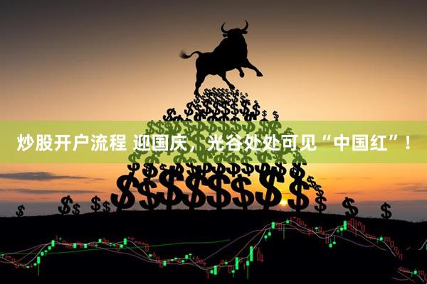 炒股开户流程 迎国庆，光谷处处可见“中国红”！