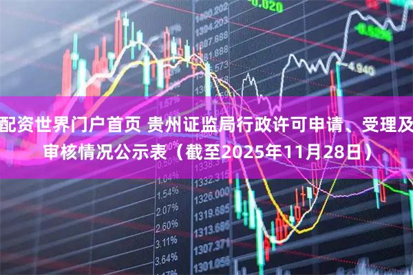 配资世界门户首页 贵州证监局行政许可申请、受理及审核情况公示表(截至2025年11月28日)